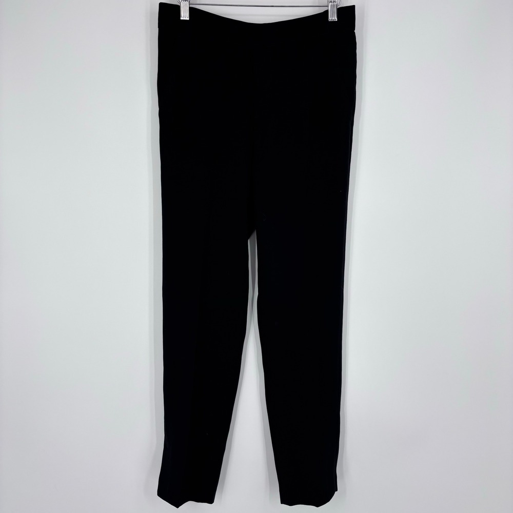 Vince Black Tapered Pull On Trousers Women XS Slim Leg Dress Pants Office